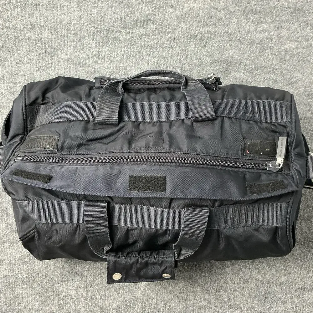 Vintage Polo Sport Ralph Lauren Large Black Duffle Gym Travel Weekender
